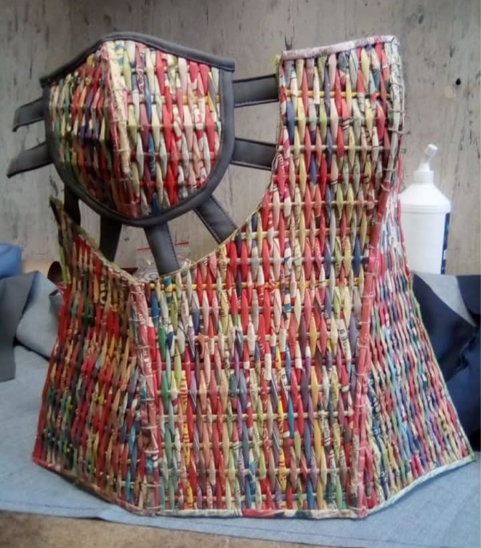 Recycled Paper Woven Dress