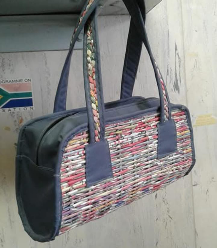 Multicolour Recycled Paper Handbag